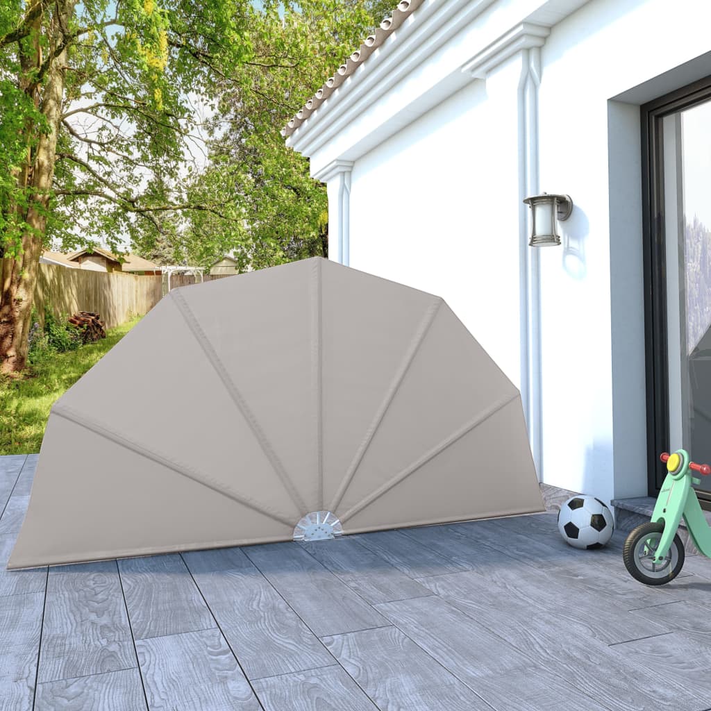 Berkfield Collapsible Terrace Side Awning Cream 160 cm