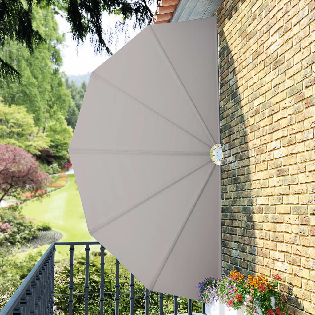 Berkfield Collapsible Terrace Side Awning Cream 200 cm