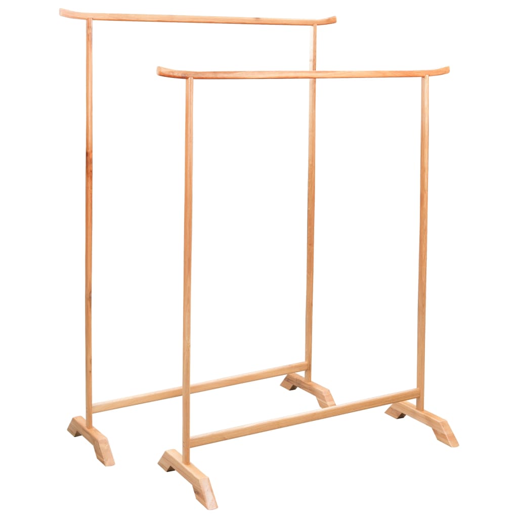 Berkfield Clothes Racks 2 pcs Solid Oak Wood