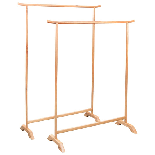 Berkfield Clothes Racks 2 pcs Solid Oak Wood