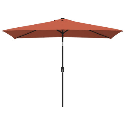 Berkfield Outdoor Parasol with Metal Pole 300x200 cm Terracotta