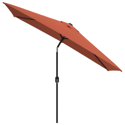 Berkfield Outdoor Parasol with Metal Pole 300x200 cm Terracotta