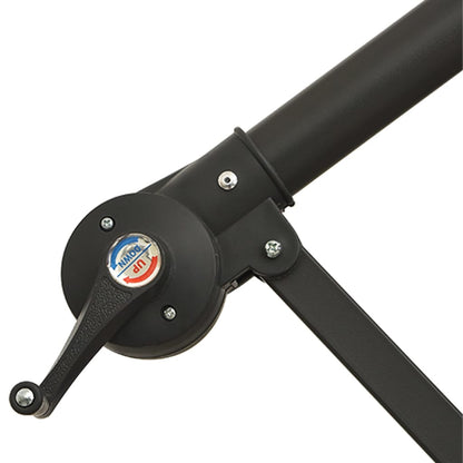 Berkfield Cantilever Umbrella with LED Lights and Metal Pole 350 cm Anthracite