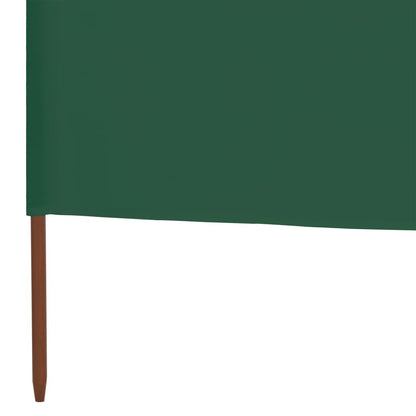 Berkfield 6-panel Wind Screen Fabric 800x80 cm Green