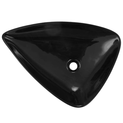 Berkfield Basin Ceramic Black Triangle 645x455x115 mm
