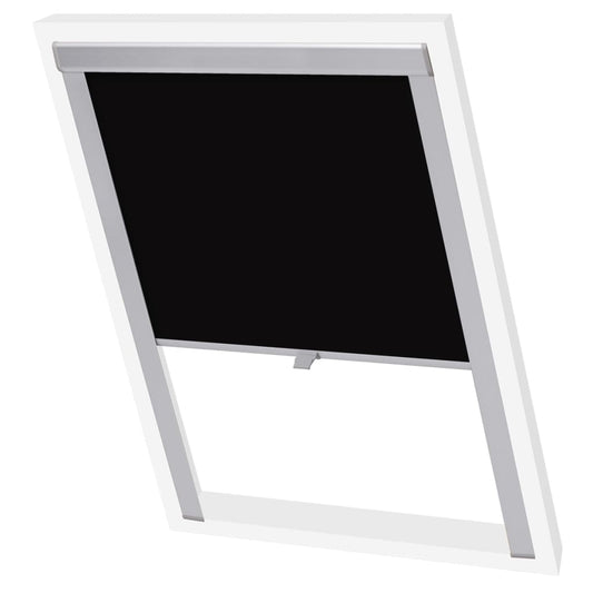 Berkfield Blackout Roller Blind Black PK06