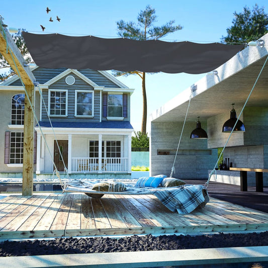 Berkfield Patio Awning Oxford Fabric 140x270 cm Grey