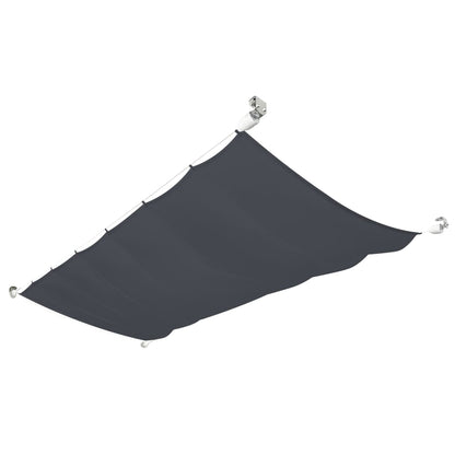 Berkfield Patio Awning Oxford Fabric 140x420 cm Grey