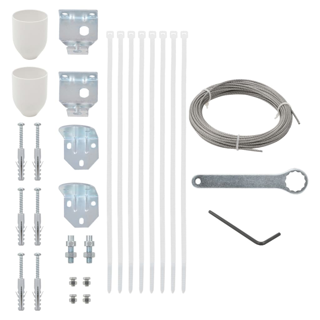 Berkfield 29 Piece Balcony Screen Accessory Set