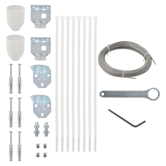 Berkfield 29 Piece Balcony Screen Accessory Set