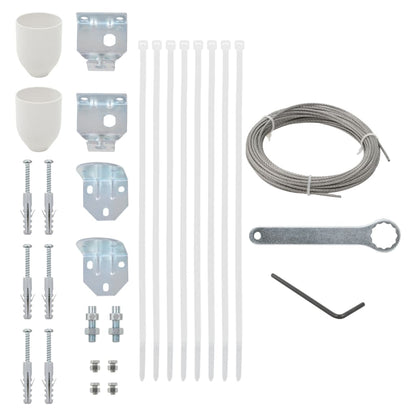 Berkfield Vertical Awning Oxford Fabric 140x240 cm White