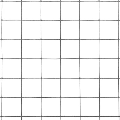 Berkfield Chicken Wire Fence Steel with PVC Coating 10x0.5 m Grey