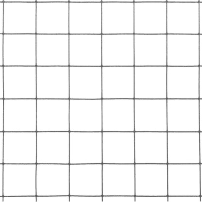 Berkfield Chicken Wire Fence Steel with PVC Coating 10x0.5 m Grey