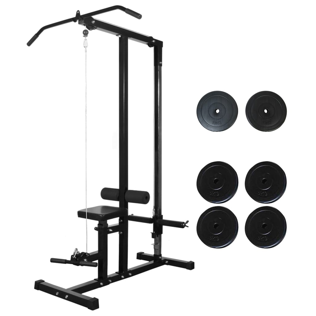 Berkfield Power Tower with Weight Plates 40 kg