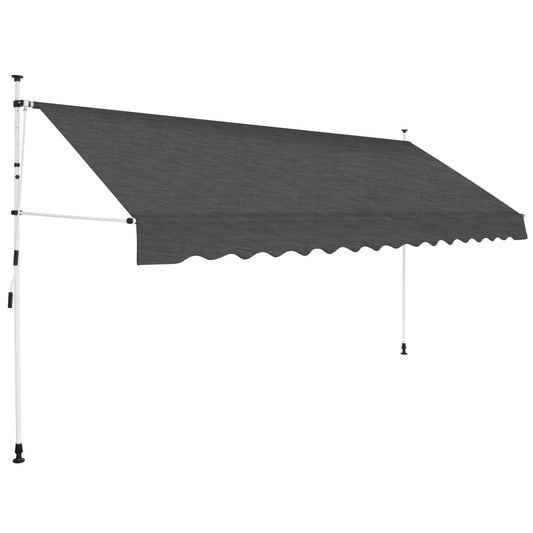 Berkfield Manual Retractable Awning 350 cm Anthracite