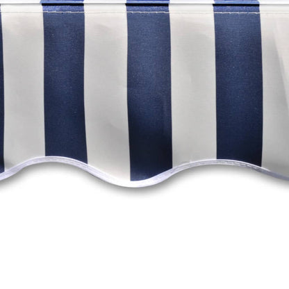 Berkfield Awning Top Sunshade Canvas Blue & White 450x300 cm