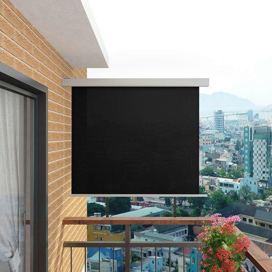 Berkfield Balcony Side Awning Multi-functional 150x200 cm Black