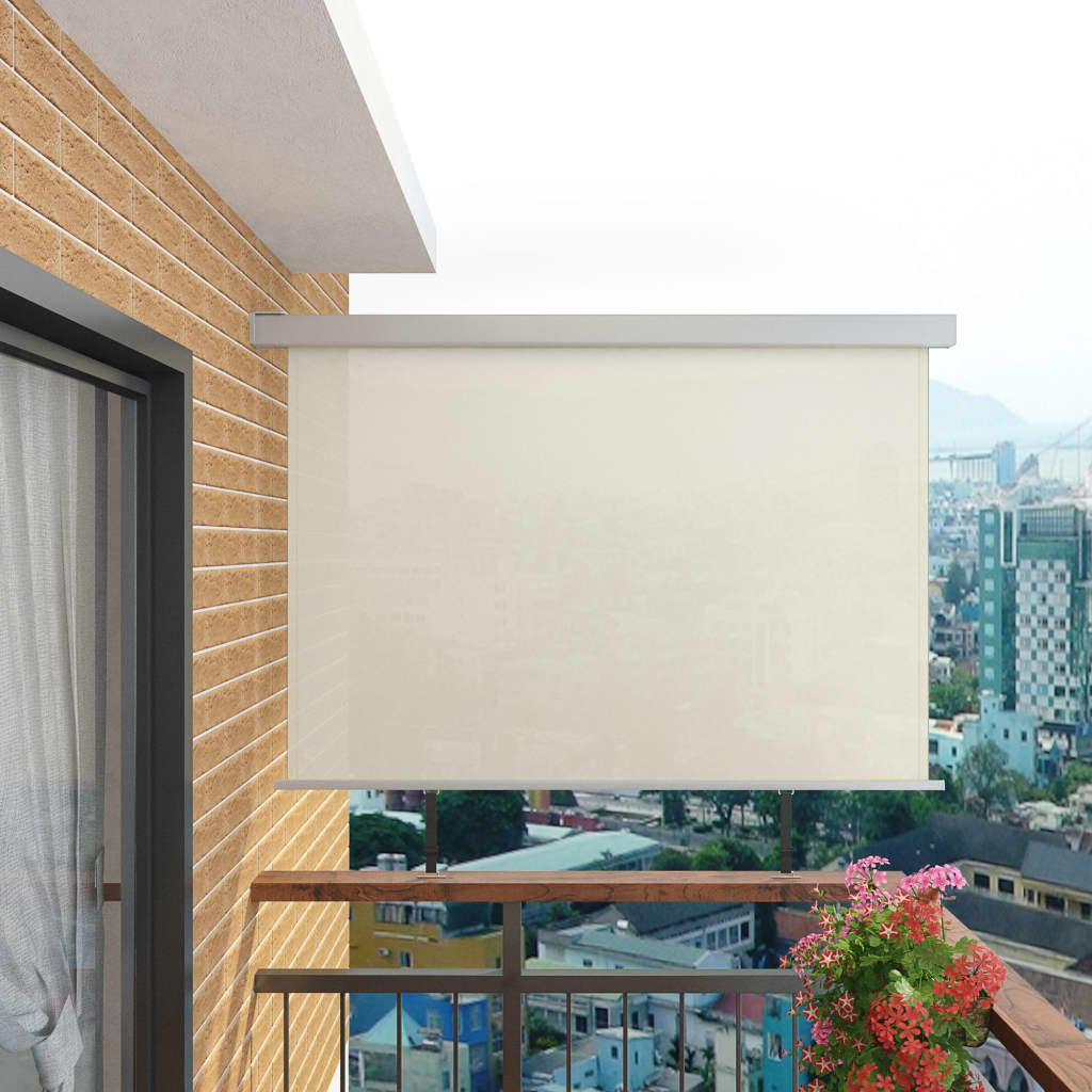 Berkfield Balcony Side Awning Multi-functional 180x200 cm Cream