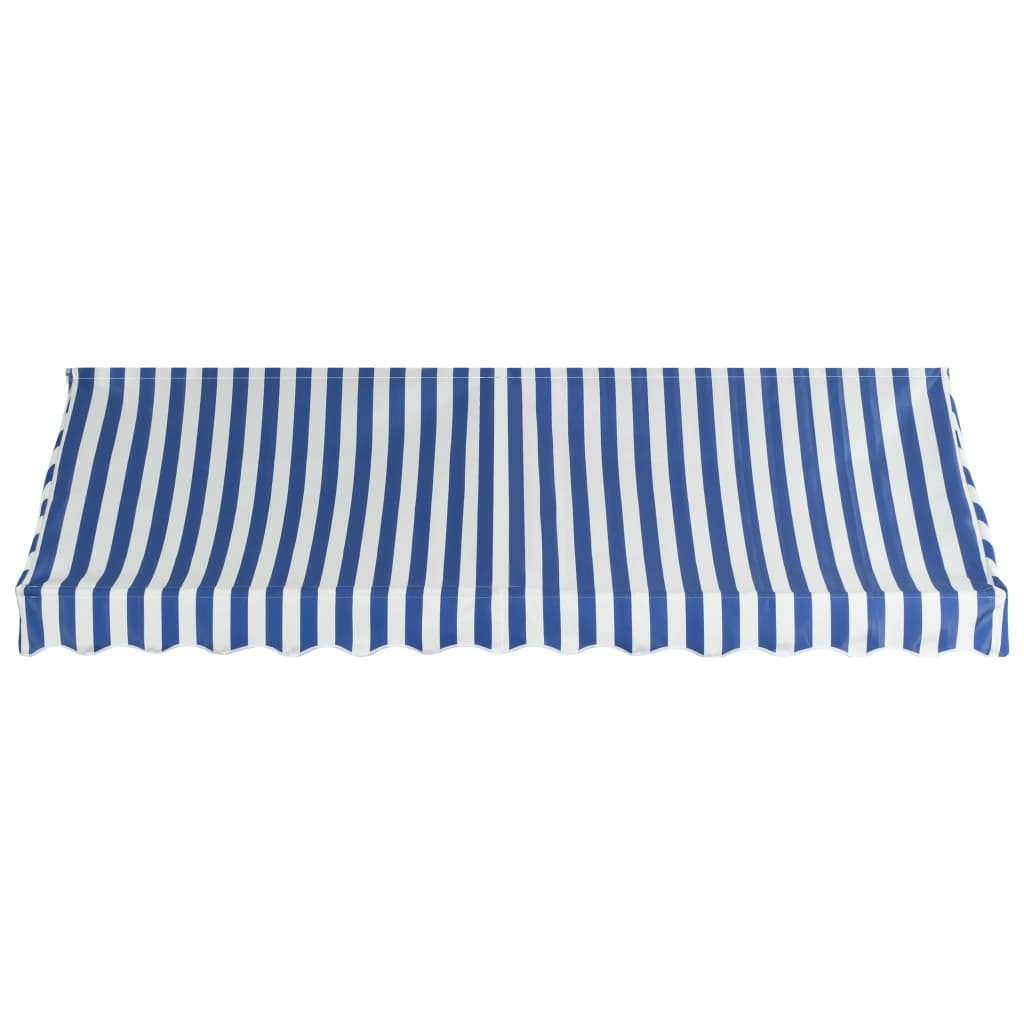Berkfield Bistro Awning 300x120 cm Blue and White