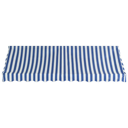 Berkfield Bistro Awning 300x120 cm Blue and White