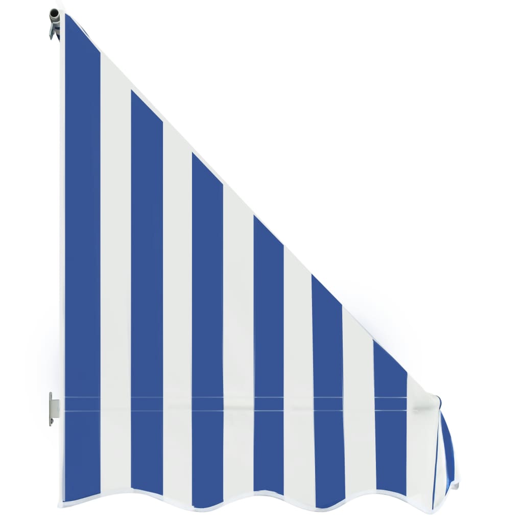 Berkfield Bistro Awning 300x120 cm Blue and White