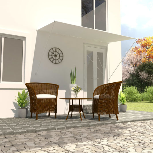 Berkfield Retractable Awning 250x150 cm Cream