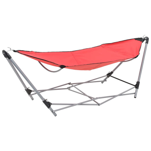 Berkfield Hammock with Foldable Stand Red