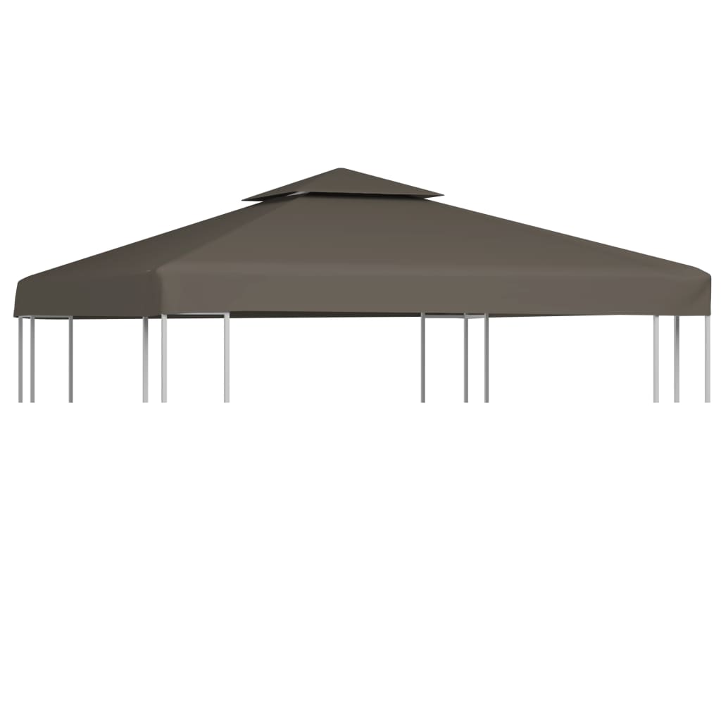 Berkfield 2-Tier Gazebo Top Cover 310 g/m�__ 3x3 m Taupe