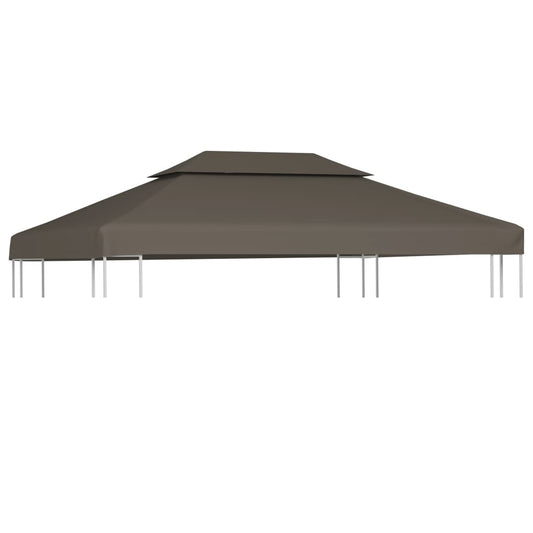Berkfield 2-Tier Gazebo Top Cover 310 g/m�__ 4x3 m Taupe