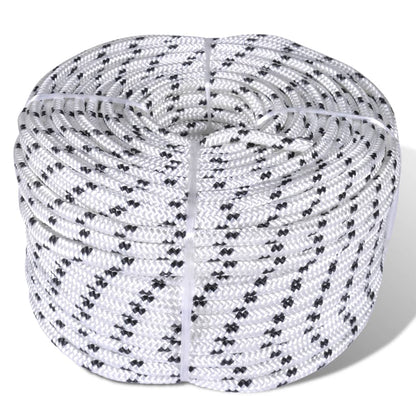 Berkfield Braided Boat Rope Polyester 6 mm 250 m White