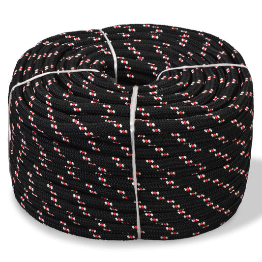 Berkfield Marine Rope Polypropylene 10 mm 250 m Black