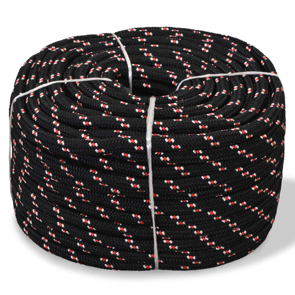 Berkfield Marine Rope Polypropylene 18 mm 50 m Black