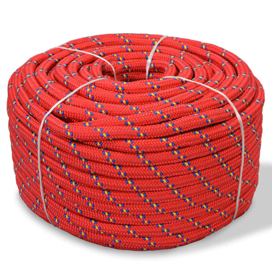 Berkfield Marine Rope Polypropylene 12 mm 250 m Red