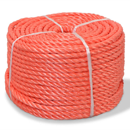 Berkfield Twisted Rope Polypropylene 14 mm 100 m Orange