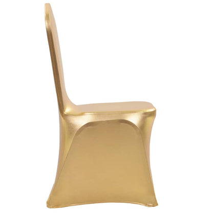 Berkfield 25 pcs Chair Covers Stretch Gold
