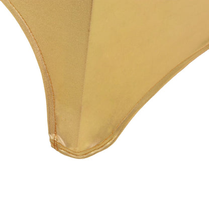 Berkfield 25 pcs Chair Covers Stretch Gold