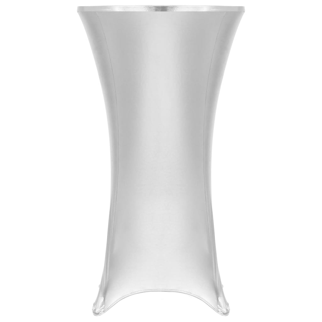 Berkfield 2 pcs Table Covers Stretch 70 cm Silver