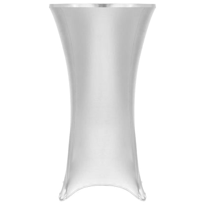Berkfield 2 pcs Table Covers Stretch 70 cm Silver