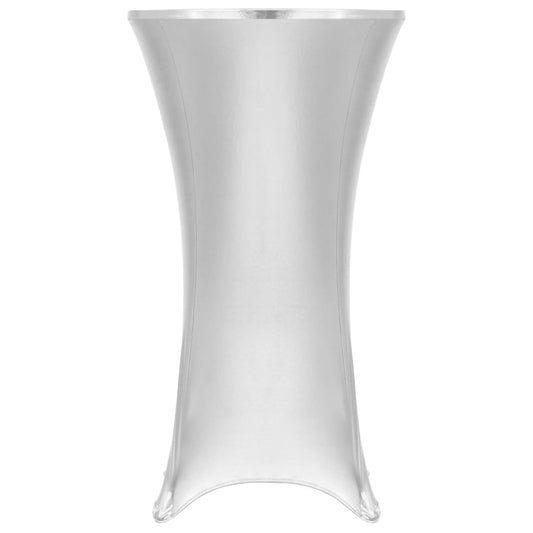 Berkfield 2 pcs Table Covers Stretch 70 cm Silver