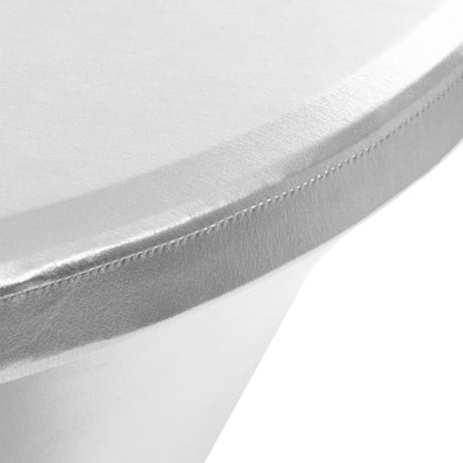 Berkfield 2 pcs Table Covers Stretch 70 cm Silver