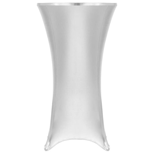 Berkfield 2 pcs Table Covers Stretch 80 cm Silver