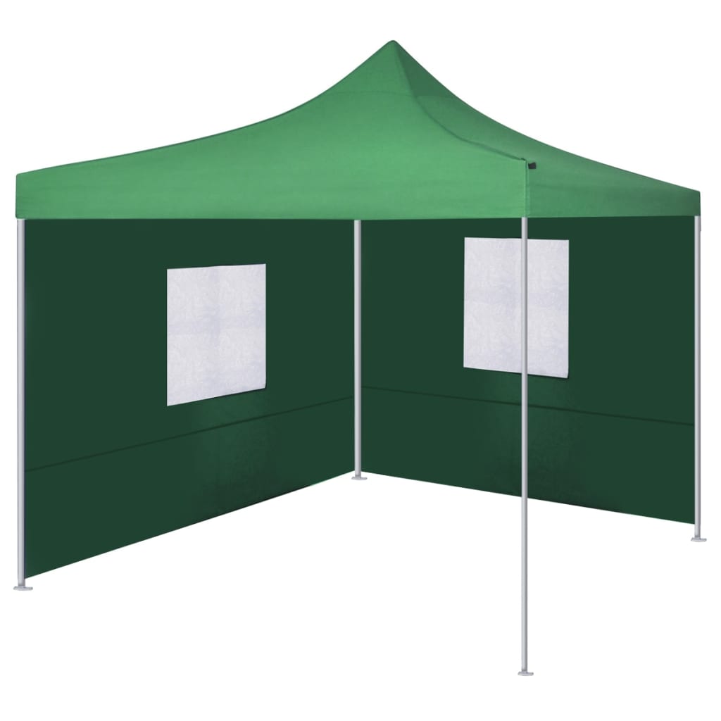Berkfield Foldable Tent with 2 Walls 3x3 m Green