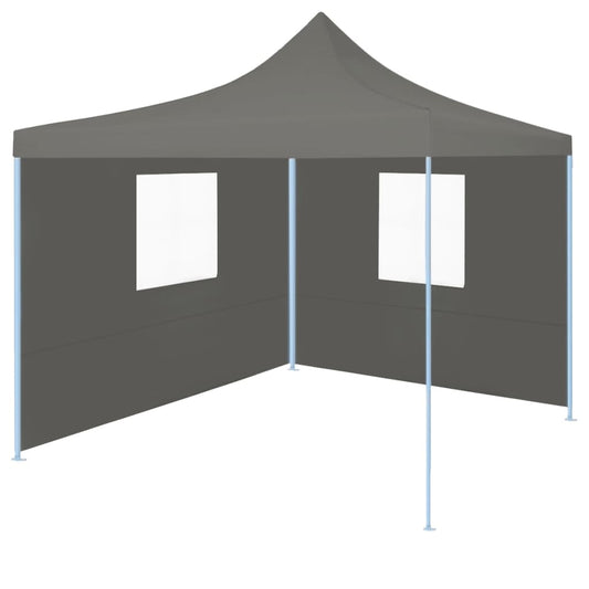 Berkfield Foldable Party Tent Pop-Up with 2 Sidewalls 3x3 m Anthracite