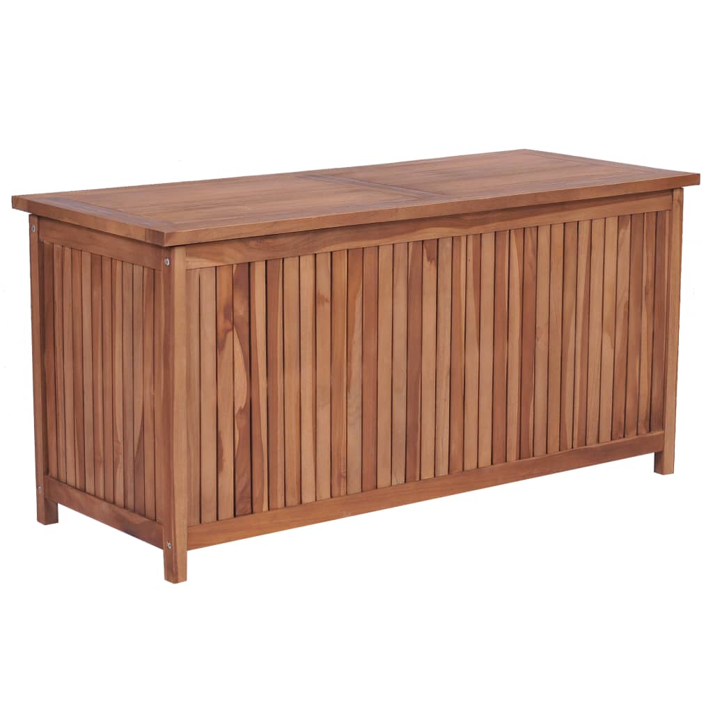 Berkfield Garden Storage Box 120x50x58 cm Solid Teak Wood