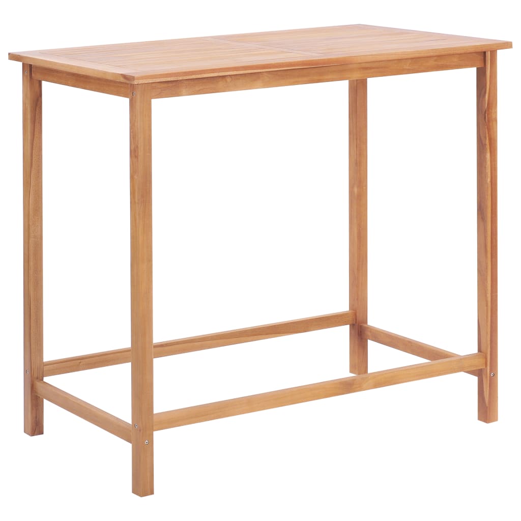 Berkfield Garden Bar Table 120x65x110 cm Solid Teak Wood
