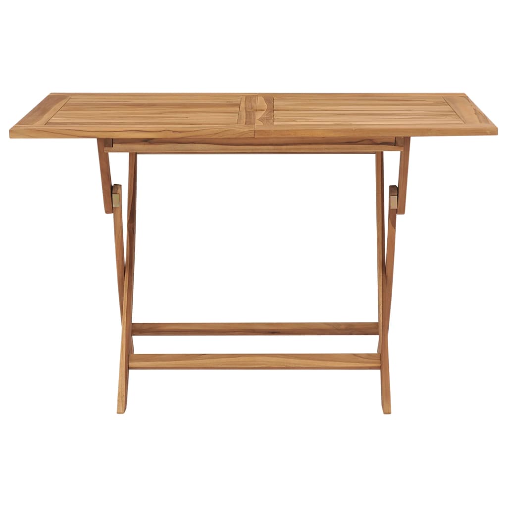 Berkfield Folding Garden Table 120x70x75 cm Solid Teak Wood