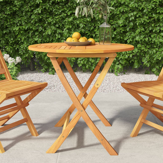 Berkfield Folding Garden Table 85x76 cm Solid Teak Wood