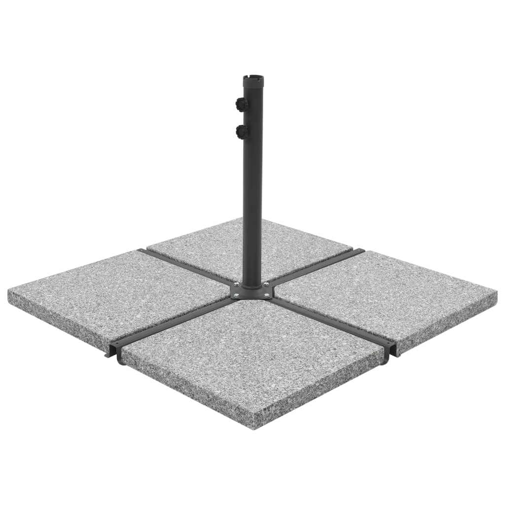 Berkfield Umbrella Weight Plate Granite 25 kg Square Grey