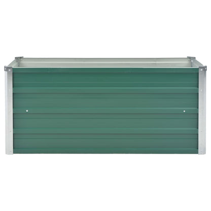 Berkfield Garden Raised Bed Galvanised Steel 100x40x45 cm Green