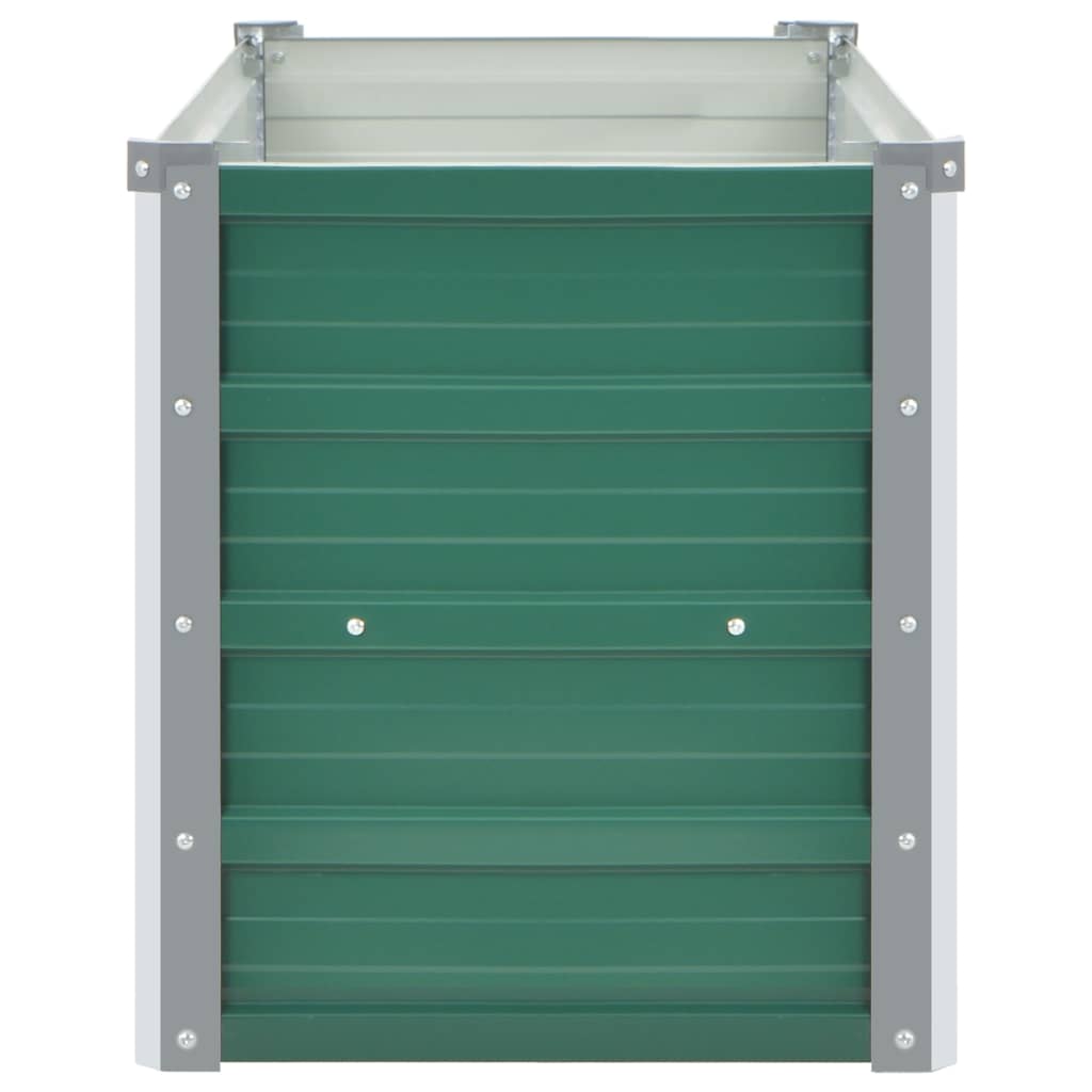 Berkfield Garden Raised Bed Galvanised Steel 100x40x45 cm Green